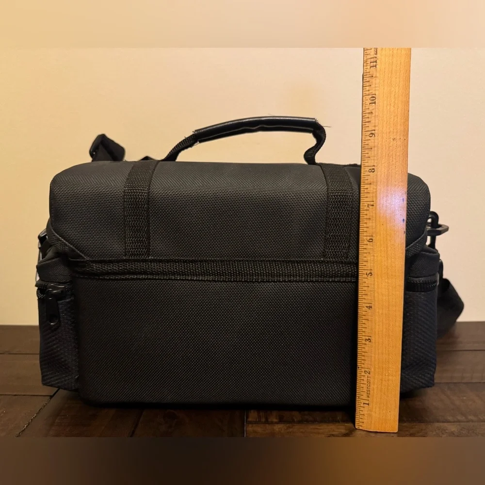 Vintage Ambico Black Padded Bag Camcorder Shoulder Strap